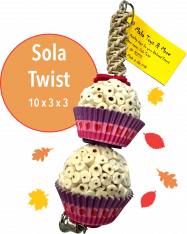 Holiday Sola Twist! Parrot Toy-For Small to Medium Birds